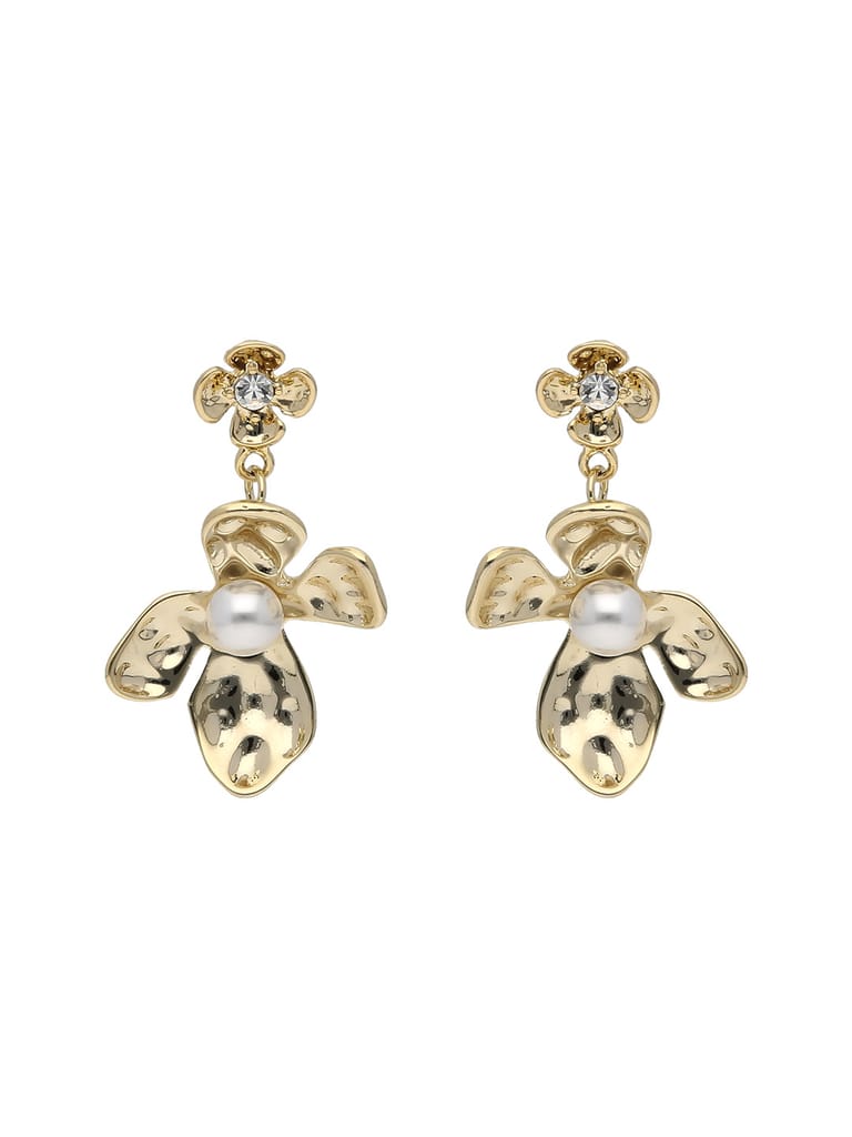 Western Dangler Earrings in Gold finish - CNB26886