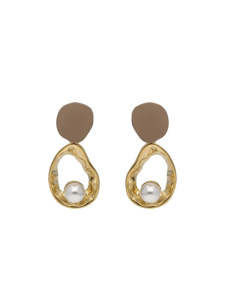 Western Dangler Earrings in Gold finish - CNB26885