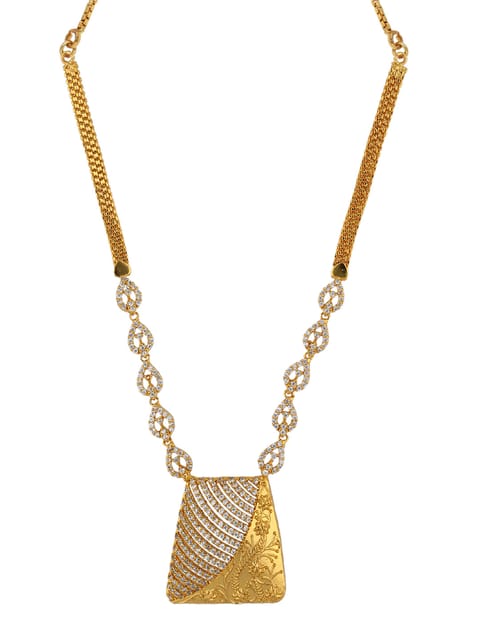 AD / CZ Necklace in Gold finish - SKH131