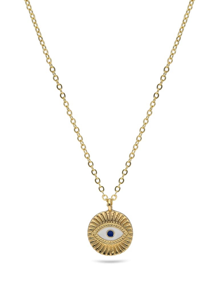 Evil Eye Pendant with Chain in Gold finish - CNB27850