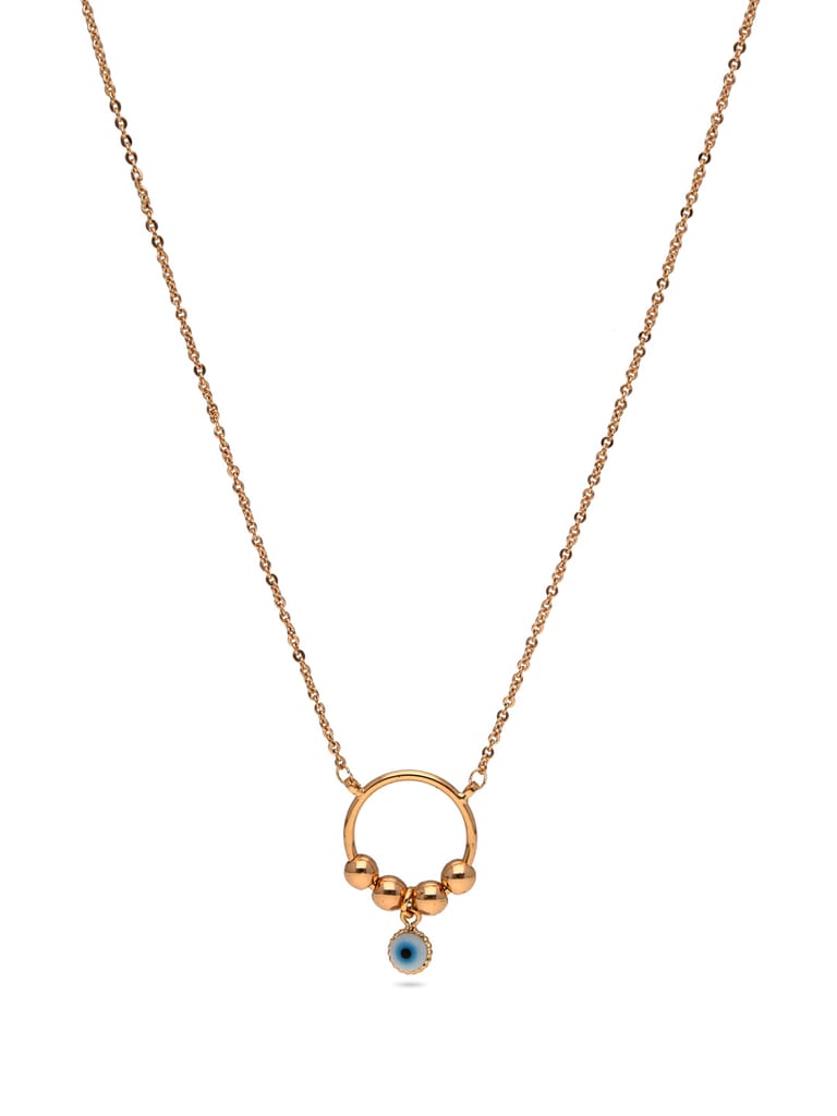 Evil Eye Pendant with Chain in Gold finish - CNB27848