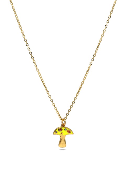 Western Pendant with Chain in Gold finish - CNB27906
