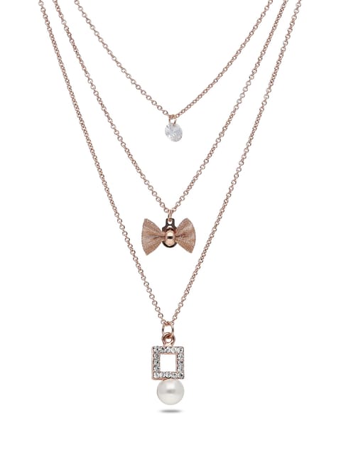 Western Necklace in Rose Gold finish - CNB27746