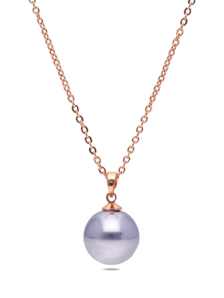 Western Pendant with Chain in Rose Gold finish - CNB27812
