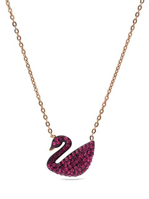 Western Pendant with Chain in Rose Gold finish - CNB27822