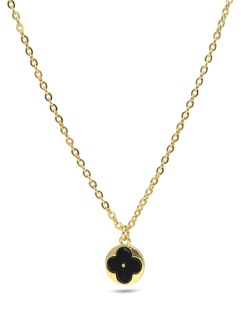 Western Pendant with Chain in Gold finish - CNB27985