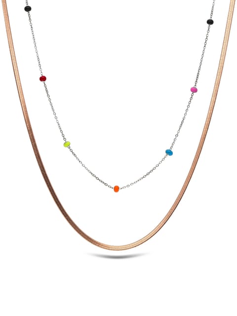 Western Necklace in Rose Gold finish - CNB28099