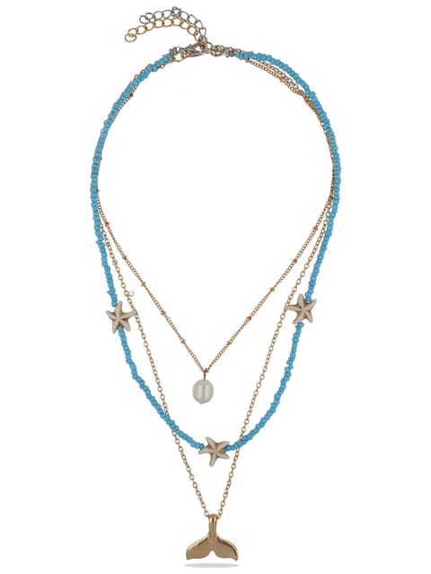 Western Mala with Pendant in Gold finish - CNB27943
