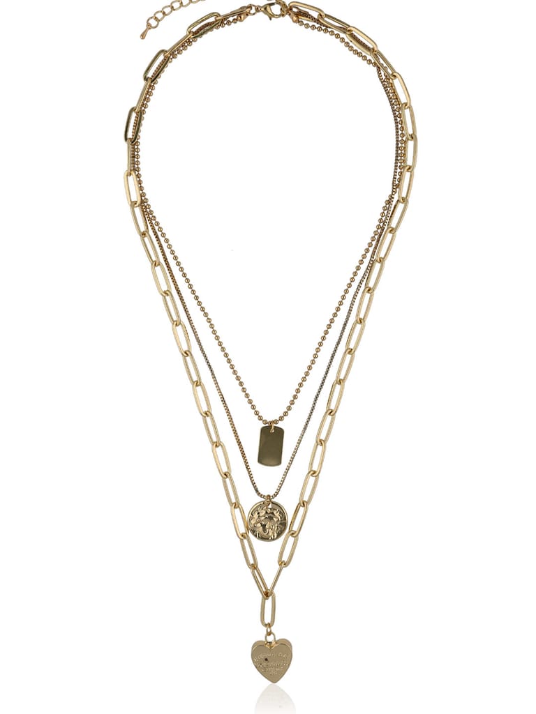 Western Necklace in Gold finish - CNB28038