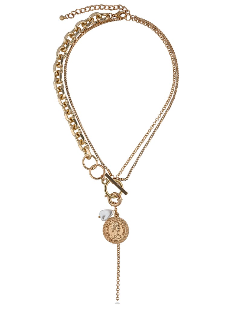 Western Necklace in Gold finish - CNB28042