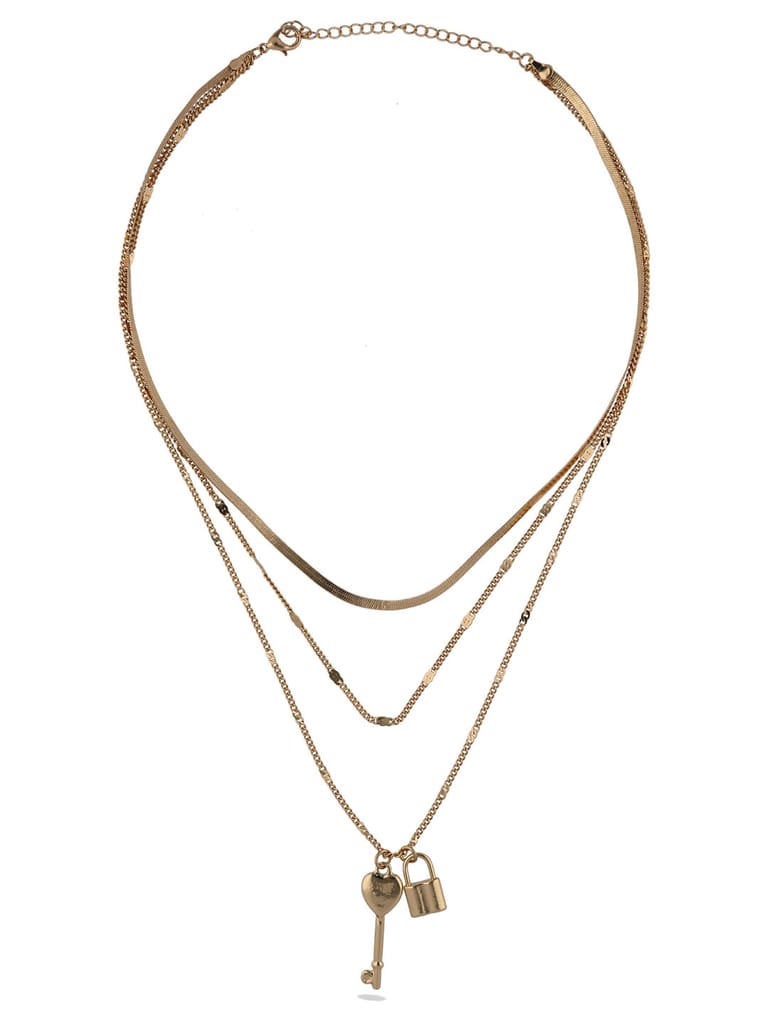 Western Necklace in Gold finish - CNB28043