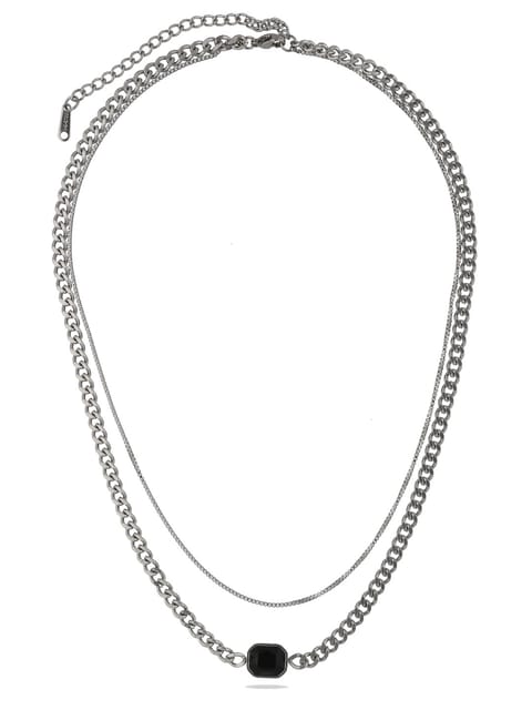 Western Necklace in Rhodium finish - CNB28050