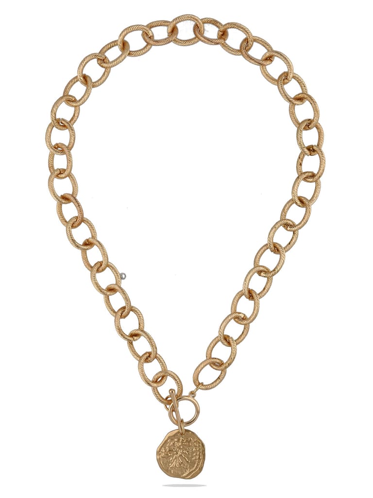 Western Necklace in Gold finish - CNB28066