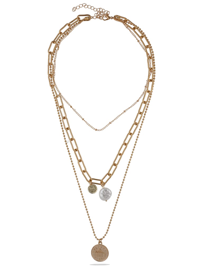 Western Necklace in Gold finish - CNB28083