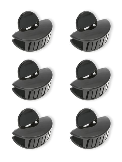 Plain Butterfly Clip in Glossy Black finish - TAL153_14