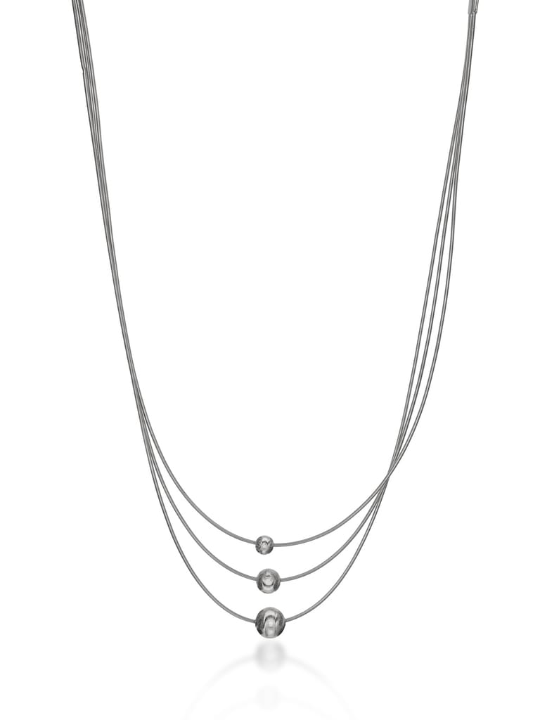 Western Necklace in Rhodium finish - CNB27708