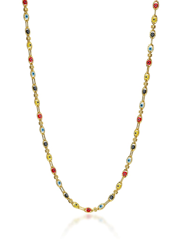 Evil Eye Necklace in Gold finish - CNB27845