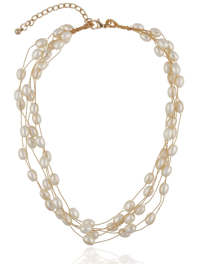 Pearls Necklace in Gold finish - CNB27957