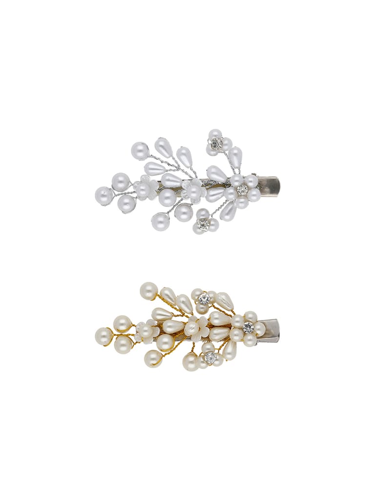 Fancy Hair Clip in Gold & Silver color - ARE160