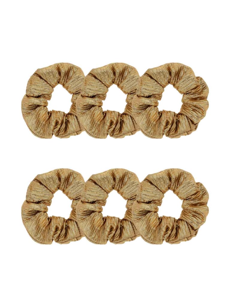 Fancy Scrunchies in Gold color - BHE2456