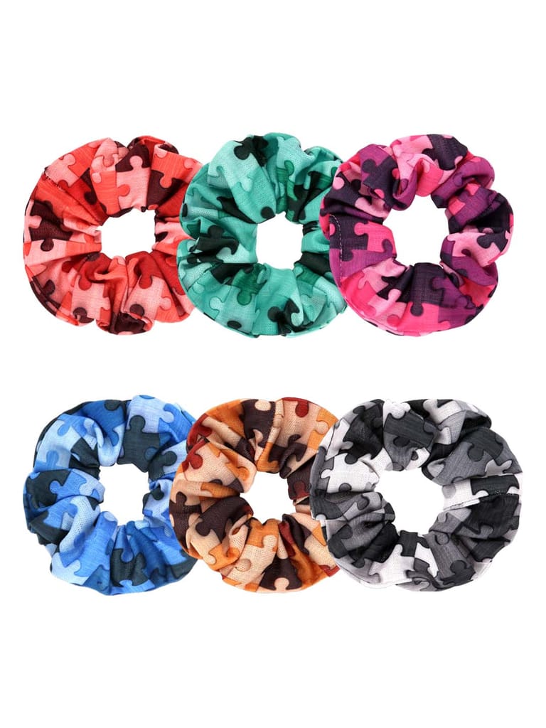 Printed Scrunchies in Assorted color - BHE2494