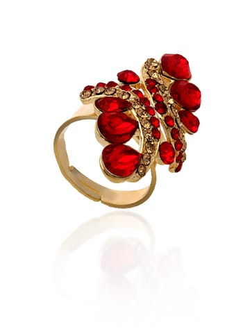 Fancy Finger Ring in Assorted color and Gold finish - CNB5422