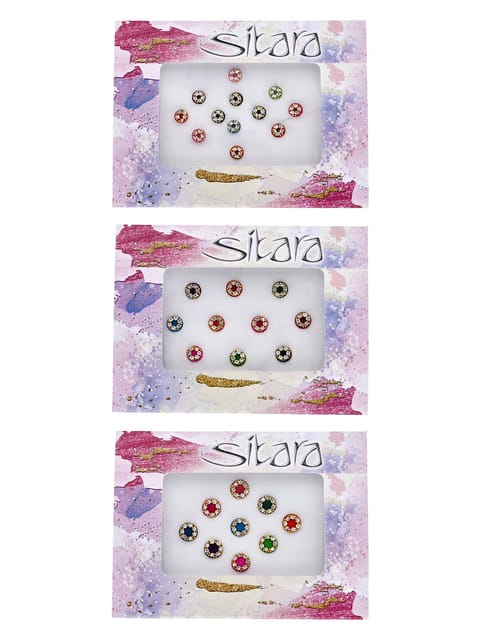 Traditional Bindis in Assorted color - DAR00130