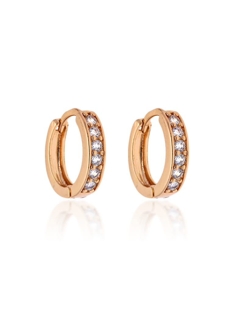 AD / CZ Bali type Earrings in Gold finish - CNB16284