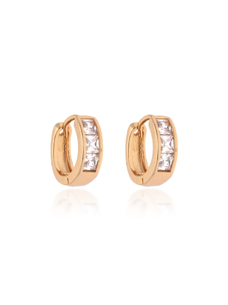 AD / CZ Bali type Earrings in Gold finish - CNB16294