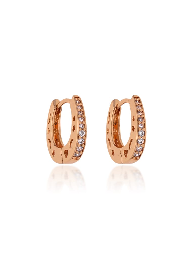 AD / CZ Bali type Earrings in Gold finish - CNB19132