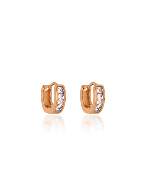 AD / CZ Bali type Earrings in Gold finish - CNB19137