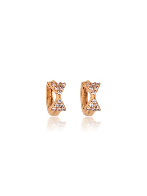 AD / CZ Bali type Earrings in Gold finish - CNB19139