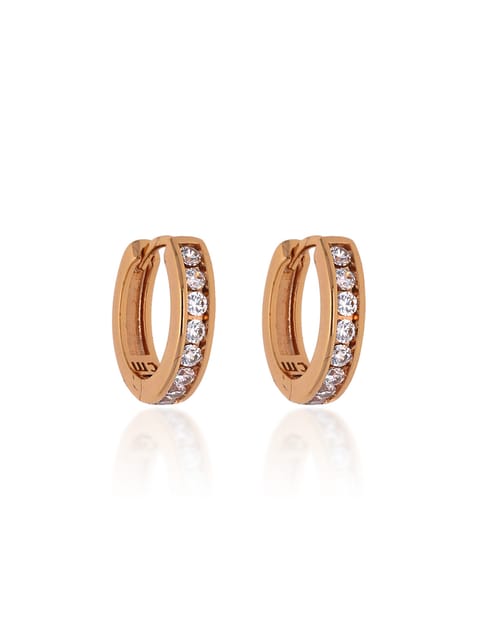 AD / CZ Bali type Earrings in Gold finish - CNB19142