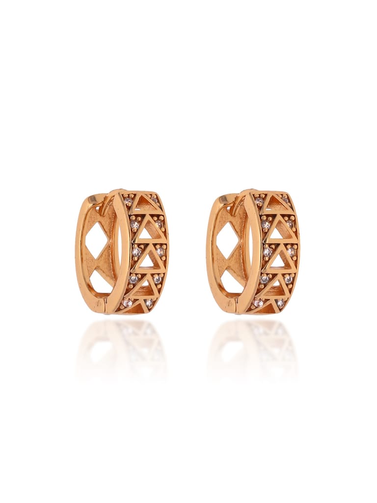AD / CZ Bali type Earrings in Gold finish - CNB19143