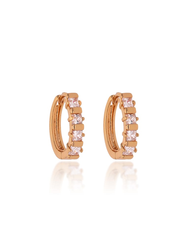 AD / CZ Bali type Earrings in Gold finish - CNB19144