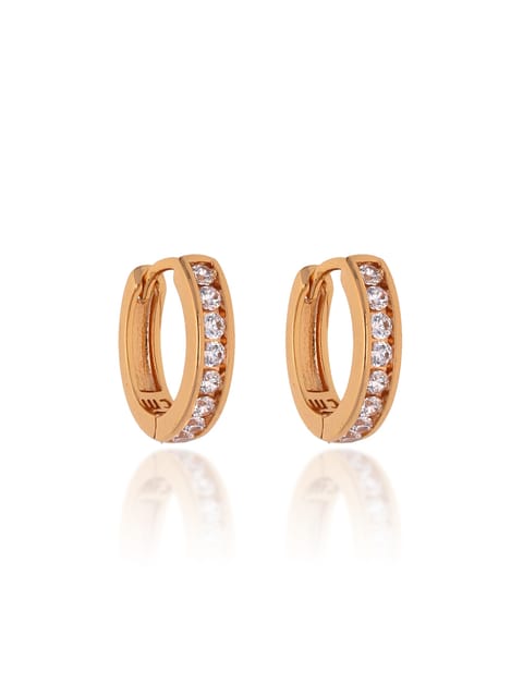 AD / CZ Bali type Earrings in Gold finish - CNB19149