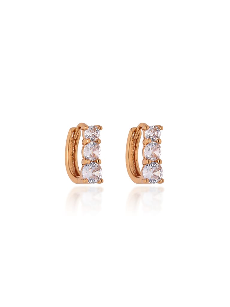 AD / CZ Bali type Earrings in Gold finish - CNB19152