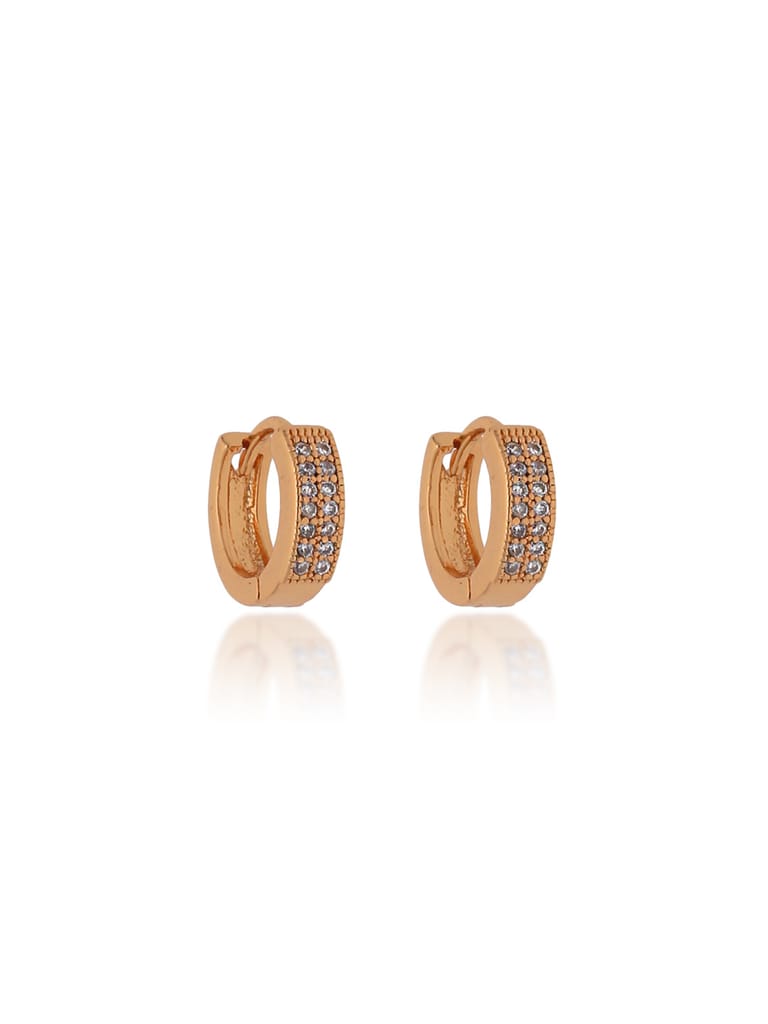 AD / CZ Bali type Earrings in Gold finish - CNB19158