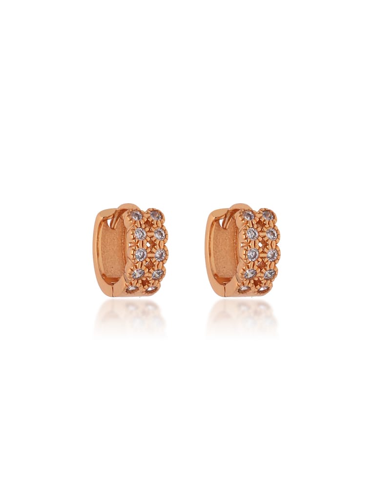 AD / CZ Bali type Earrings in Gold finish - CNB19159