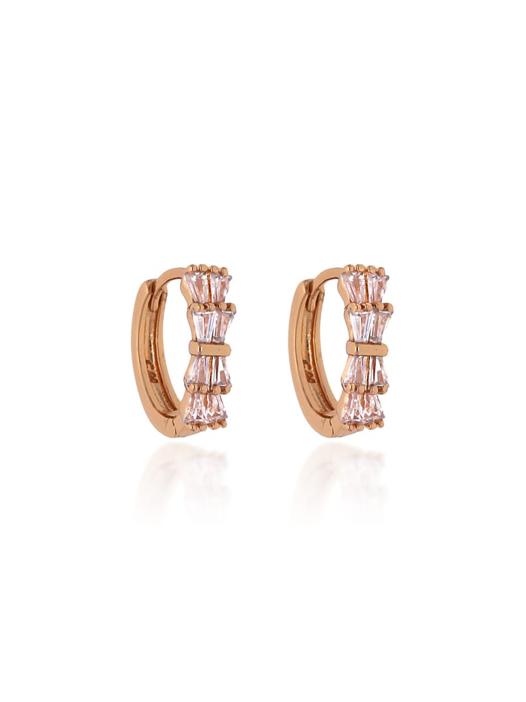 AD / CZ Bali type Earrings in Gold finish - CNB19191