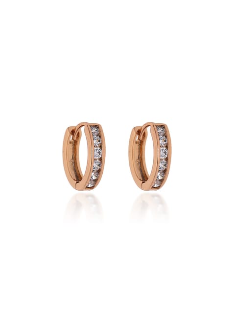 AD / CZ Bali type Earrings in Gold finish - CNB19193