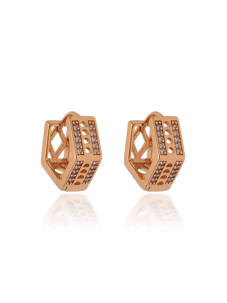 AD / CZ Bali type Earrings in Gold finish - CNB19195