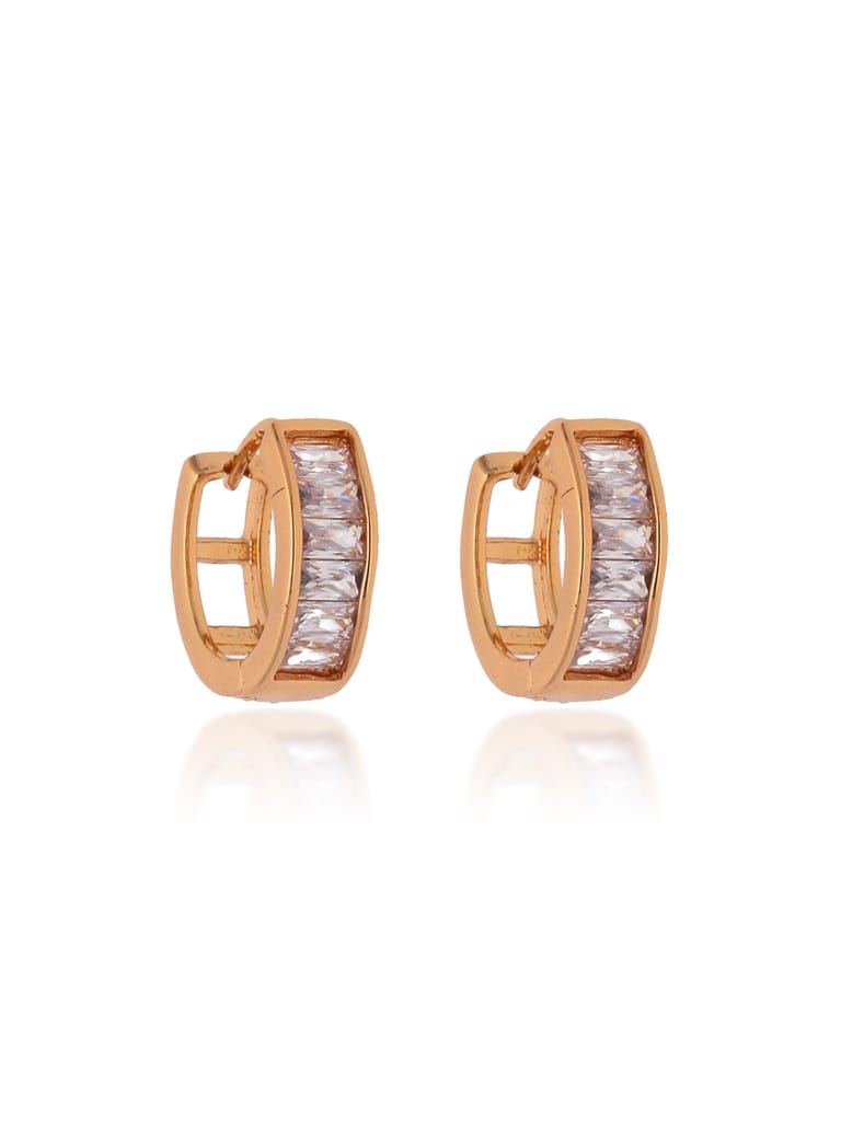 AD / CZ Bali type Earrings in Gold finish - CNB19196