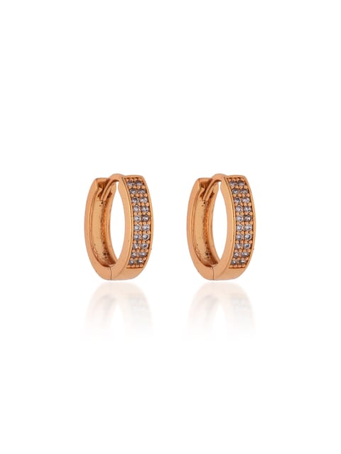 AD / CZ Bali type Earrings in Gold finish - CNB19197