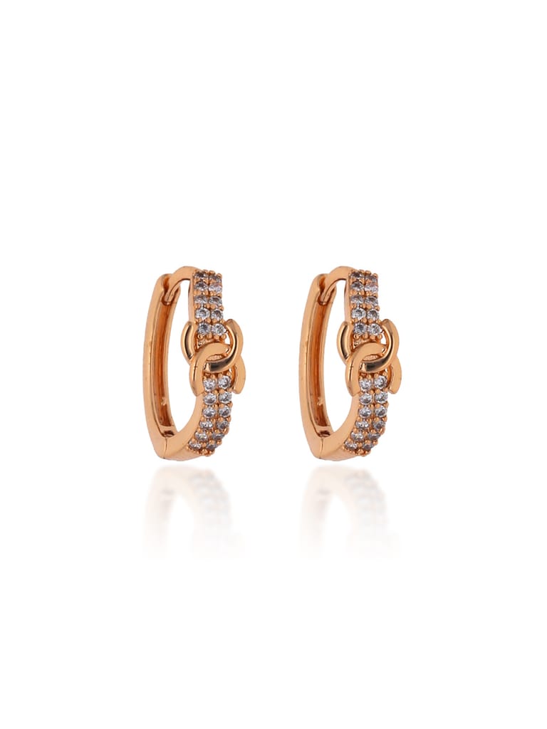 AD / CZ Bali type Earrings in Gold finish - CNB19200