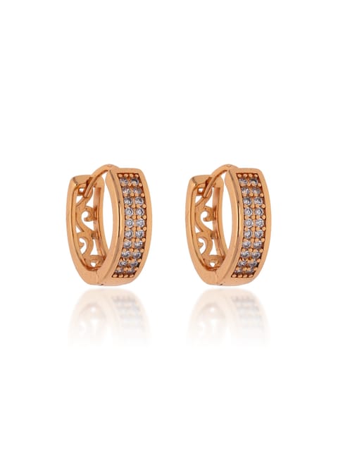 AD / CZ Bali type Earrings in Gold finish - CNB19201