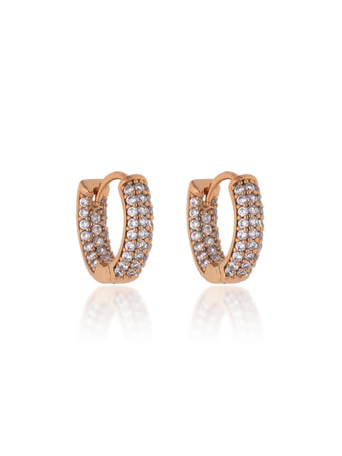 AD / CZ Bali type Earrings in Gold finish - CNB19204