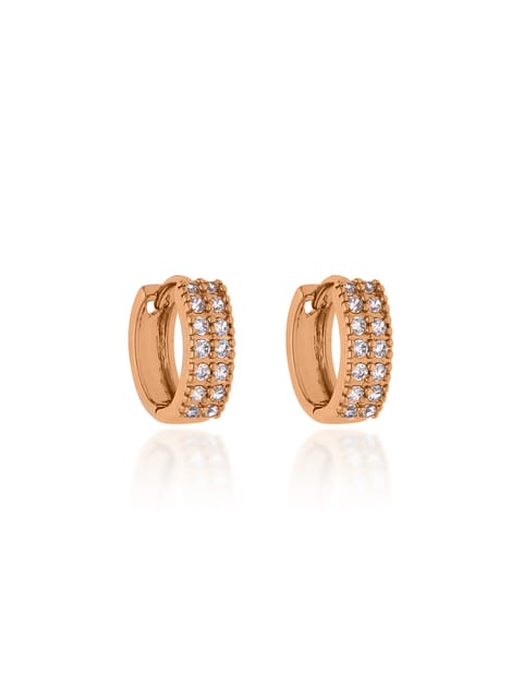 AD / CZ Bali type Earrings in Gold finish - CNB19210