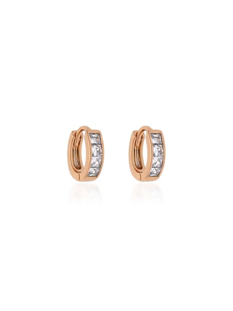 AD / CZ Bali type Earrings in Gold finish - CNB19217