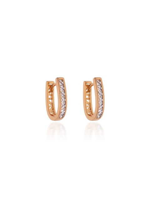 AD / CZ Bali type Earrings in Gold finish - CNB19218
